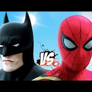 SPIDER-MAN TRIO VS. BATMAN TRIO | SUPER EPIC BATTLE – KJRAGAMING