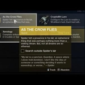 New Exotic Quest “As The Crow Flies” – Search Outside Spider’s Lair Location [Destiny 2]