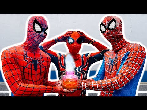 TEAM SPIDER-MAN vs BAD GUY TEAM | RED HERO is NOT GOOD, SAVE HIM (Action Live)