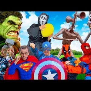 SPIDER-MAN Story In Real Life | Angry HULK GoPro | SUPERHEROES VS Team Siren Head, Cartoon Cat, SCP
