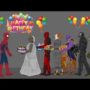 granny vs hulk, spider man, sonic, iron man funny animations