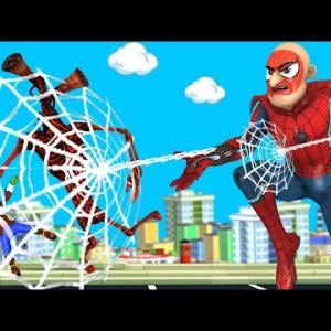 Miss T Become Spider-Man Hero vs Zombie Siren Head save NickHulk – Scary Teacher 3D Fun Animation