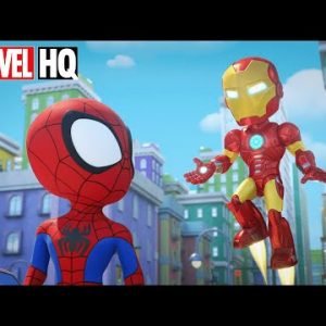 Meet Spidey and His Amazing Friends Season 2 #2 | Iron Man Lends a Hand | @Disney Junior @Marvel HQ