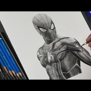 Drawing Spider-Man – Time-lapse