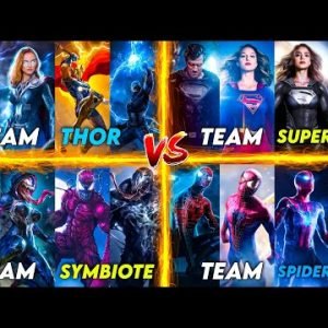 Team Thor Vs Team Superman Vs Team Symbiote Vs Team Spider-Man / The Skz creations