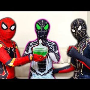 TEAM SPIDER-MAN vs BAD GUY TEAM | WHITE HERO is IN DANGER , SAVE HIM ! ( Live Action ) – Fun Heroes