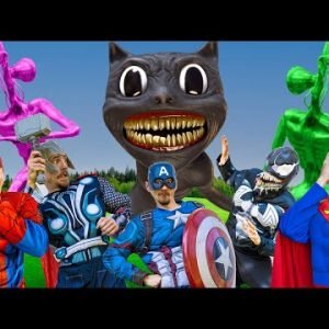 SUPERHEROES Funny STORIES vs Siren Head | SPIDER-MAN VS Cartoon Cat | Huggy Wuggy in Real Life