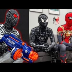 TEAM Spider-Man vs BAD GUY TEAM | White Hero Is a BAD GUY ?? ( Live Action ) GreenHero vs