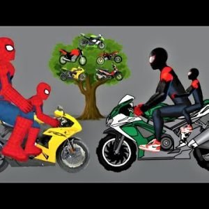 spiderman miles morales vs spider man, sonic, hulk, granny, iron man funny animations