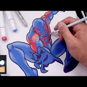How To Draw Spider Man 2099 | Draw & Color