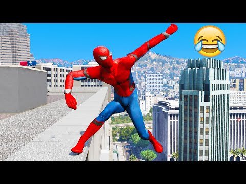 Funny Moments In GTA 5 – Spider-Man #5