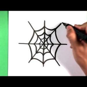 How to Draw a Spider web – Halloween Drawings