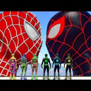 Spider-Man 2002 Army vs Team Spiderman PS5 | Green Spiderman, Yellow Spiderman – What If