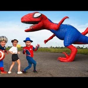 Tani & Miss T, Hello Neighbor Transformation Vs Bad Dinosaur SPIDER MAN | Scary Teacher 3D IRL