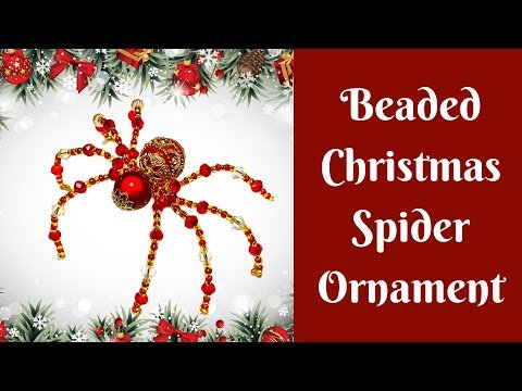 Beaded Christmas Spider Ornament | Christmas Spider DIY | DIY Christmas Decor