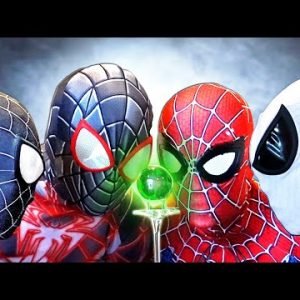 TEAM SPIDER-MAN In Real Life || GREEN PEARL Battle ( Parkour , Nerf War , Fighting Bad Guys )