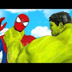 BIG HULK VS THE AMAZING SPIDER-MAN – SUPER EPIC BATTLE MOVIE