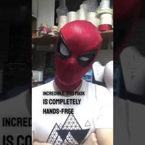 This guy makes his own Spider-Man masks 😱👏