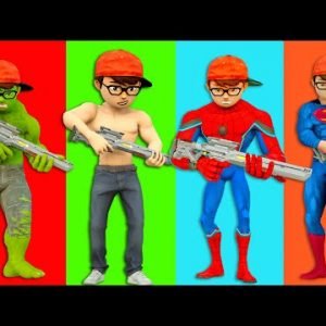 TEAM SPIDER-MAN In Real Life || GREEN PEARL Battle ( Parkour, Nerf War, Fighting Bad Guys )Animation