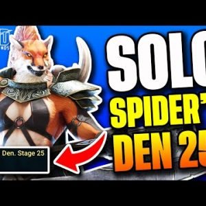 SOLO Spider 25 FAST With Teumesia!!! No Frenzy!  Test Server  | Raid Shadow Legends RPG