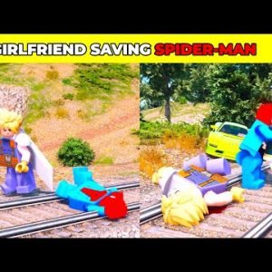 GTA V: GIRLFRIEND SAVING SPIDER-MAN FROM LEGO 🥺| #shorts