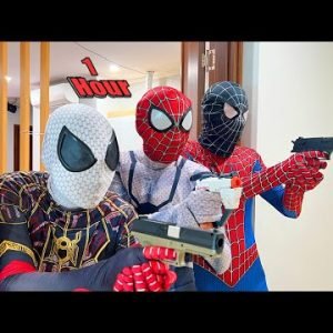 TEAM SPIDER MAN vs BAD GUY TEAM ( ALL Aciton Story 1 Hour ) Nerf War || SEASON 3 – Fun BigGreen TV