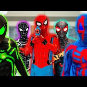 TEAM SPIDER-MAN vs BAD GUY TEAM || LIVE ACTION STORY 4 – HOMIC