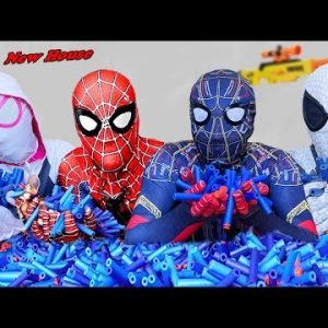 TEAM SPIDER MAN vs BAD GUY TEAM In REAL LIFE | One Day At New House (Live Action) – Fun BigGreen TV
