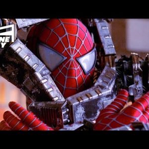 Spider-Man 2: Bank Fight Scene (TOBEY MAGUIRE, ALFRED MOLINA SCENE) | With Captions