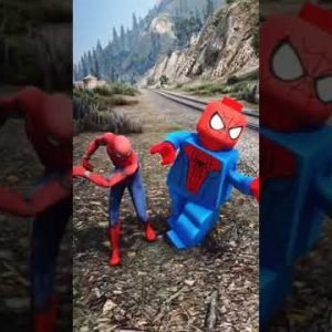 Epic Spider-Man vs Lego Spider-Man Fight #shorts