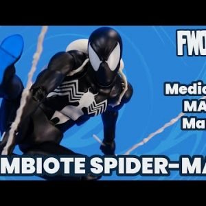 MAFEX Spider-Man Black Costume Symbiote Marvel Comics Medicom Action Figure Review