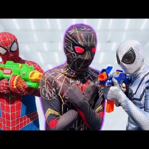 TEAM SPIDER MAN VS BAD GUY TEAM Real Life | BLACK SPIDER Is A THIEF (Live Action) – Fun BigGreen TV