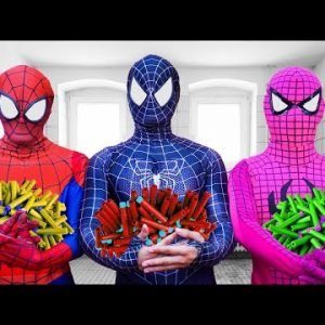 TEAM SPIDER-MAN In Real Life || GREEN PEARL Battle ( Parkour, Nerf War, Fighting Bad Guys )Animation