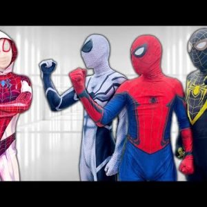 TEAM SPIDER-MAN vs SPIDER-GIRL In REAL LIFE || ALL NERF GUN Battle TRAINING 2 ( Live Action )