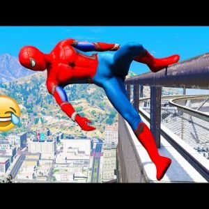 Funny Moments In GTA 5 – Spider-Man #6