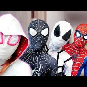 TEAM SPIDER-MAN vs SPIDER-GWEN In Real Life ( Funny Action Story 7 )