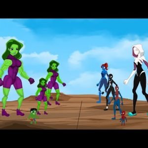 Evolution of She Hulk vs Evolution of She Spider-Man: Who Will Win|SUPER HEROES MOVIE ANIMATION