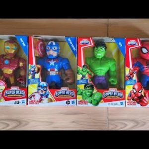 UNBOXING Avengers Superhero Action Figure, Hulk, Spider-Man, Iron Man, Captain America