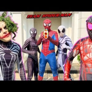 TEAM SPIDER MAN vs BAD GUY TEAM || SPECIAL LIVE ACTION STORY 1 – VENOM Is Not GOOD – Fun BigGreen TV