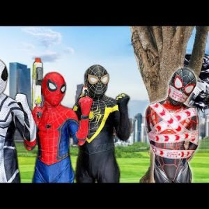 TEAM SPIDER-MAN vs ALIEN SUPERHERO | MANSION BATTLE 2 ( Epic Live Action )