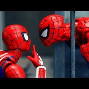 Spider-man Police vs Amazing Spider-man Bank Robbery Plan While in Prison | Figure Stop Motion