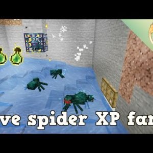 EASY cave spider XP farm for minecraft 1.19