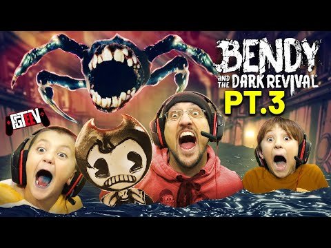 Ink Spider Mommy Boss!  Glitching Bendy and the Dark Revival Chapter 3 (Full Gameplay)