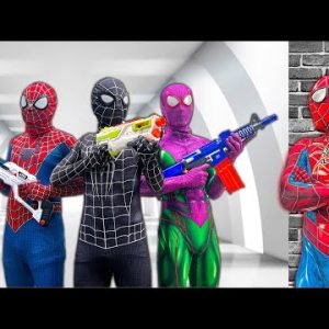 TEAM SPIDER-MAN vs ALIEN SUPERHERO | MANSION BATTLE  ( Live Action ,  Fighting Bad Guy ) – SPLife TV