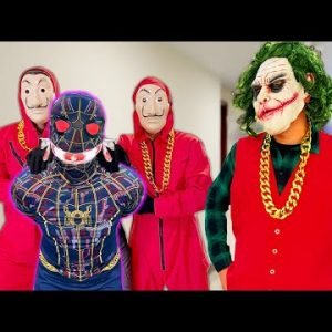 TEAM SPIDER MAN vs BAD GUY TEAM | RESCUE VENOM From BAD HERO JOKER ( Live Action ) – Fun BigGreen TV