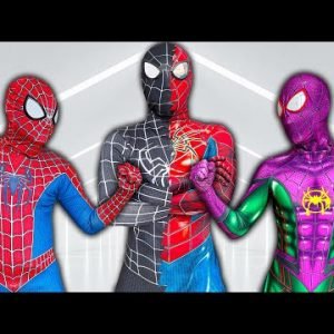 TEAM SPIDER-MAN vs BAD GUY TEAM | Experience The ALIEN SUPERHERO Power Suit ( Live Action )