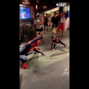 Two Spider-Man fans meet their match