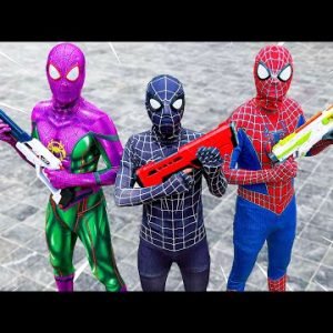 TEAM SPIDER-MAN vs ALIEN SUPERHERO | Rescue The JOKER From COLOR MAN ( Epic Live Action )