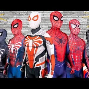 TEAM SPIDER-MAN In Real Life || GREEN PEARL Battle ( Parkour, Nerf War, Fighting Bad Guys )Animation