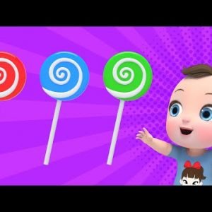 Sweet Colors Candy Song | Itsy bitsy spider Nursery Rhymes Playground Color Song | Baby & Kids Songs